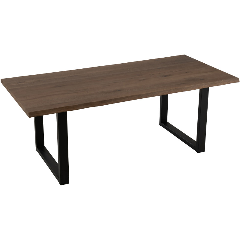 Pied de table à manger Rectangulaire en Métal Noir Victorian (Lot de 2) - 3