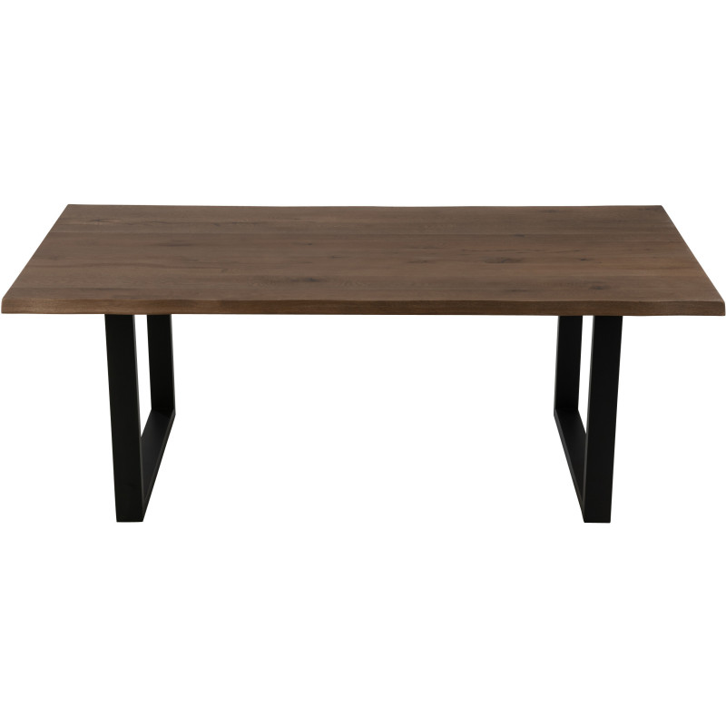 Pied de table à manger Rectangulaire en Métal Noir Victorian (Lot de 2) - 4