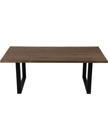 Pied de table à manger Rectangulaire en Métal Noir Victorian (Lot de 2) - 4