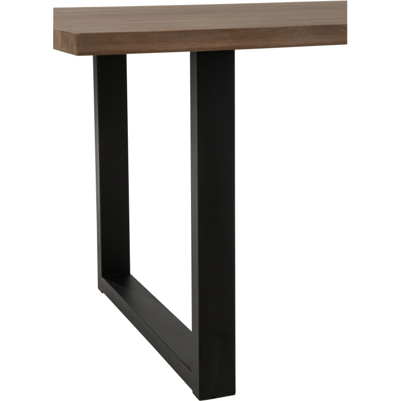 Pied de table à manger Rectangulaire en Métal Noir Victorian (Lot de 2) - 6
