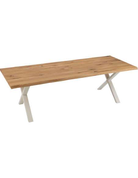 Pied de table à manger Croix en Métal Blanc Victoria (Lot de 2) - 3