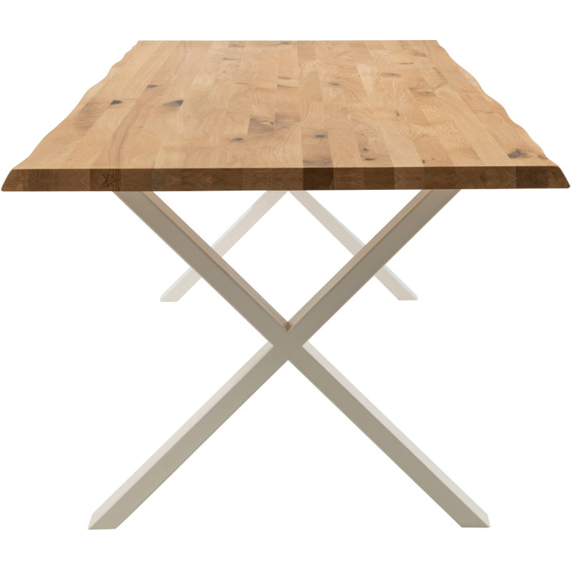 Pied de table à manger Croix en Métal Blanc Victoria (Lot de 2) - 5