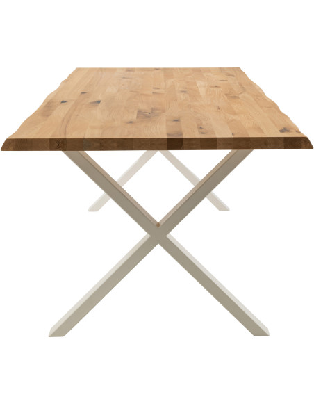 Pied de table à manger Croix en Métal Blanc Victoria (Lot de 2) - 5