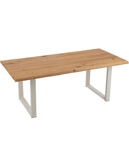 Pied de table à manger Rectangulaire en Métal Blanc Victorian (Lot de 2) - 2