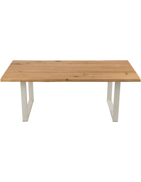 Pied de table à manger Rectangulaire en Métal Blanc Victorian (Lot de 2) - 3