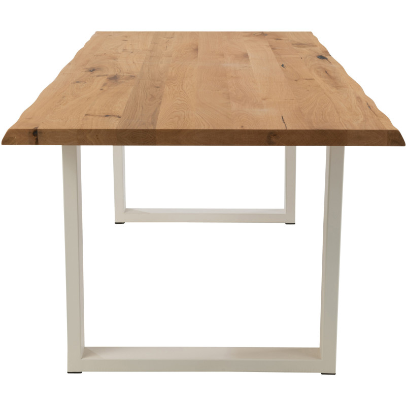 Pied de table à manger Rectangulaire en Métal Blanc Victorian (Lot de 2) - 4