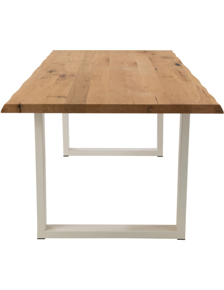 Pied de table à manger Rectangulaire en Métal Blanc Victorian (Lot de 2) - 4