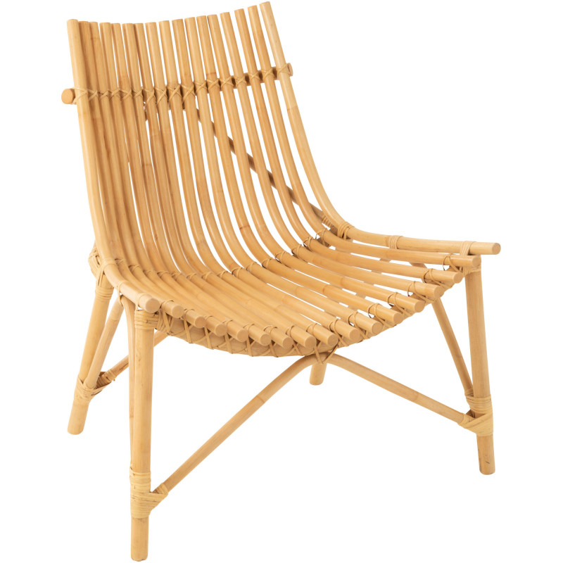 Fauteuil en Rotin Naturel Stanislas - 1