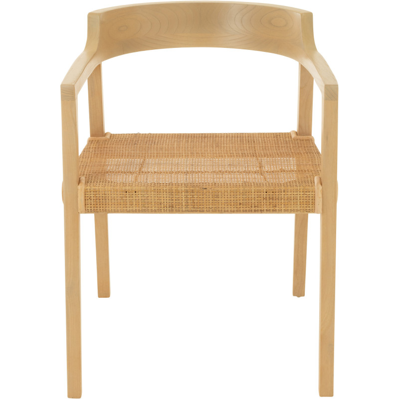 Fauteuil de table en Bois de teck Naturel Emma - 3