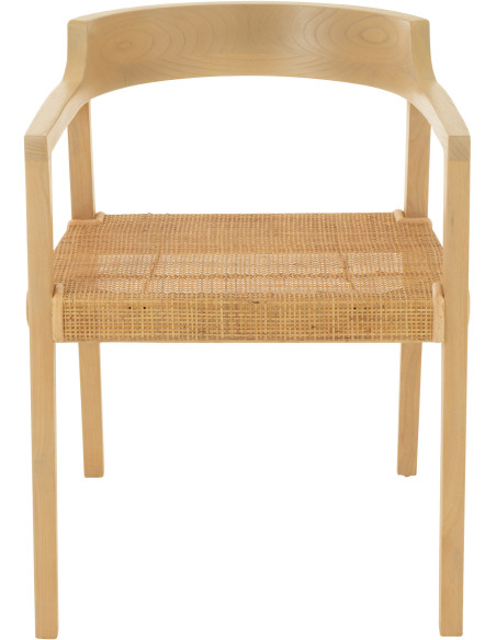 Fauteuil de table en Bois de teck Naturel Emma - 3