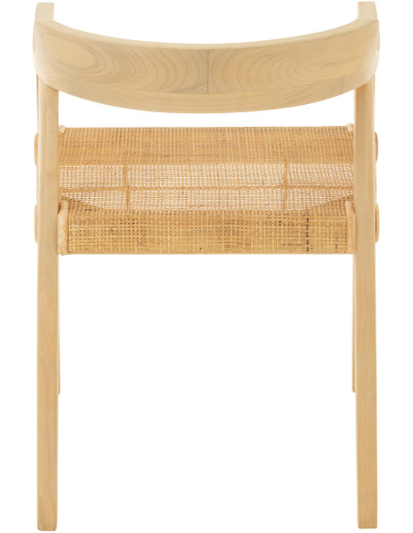 Fauteuil de table en Bois de teck Naturel Emma - 5
