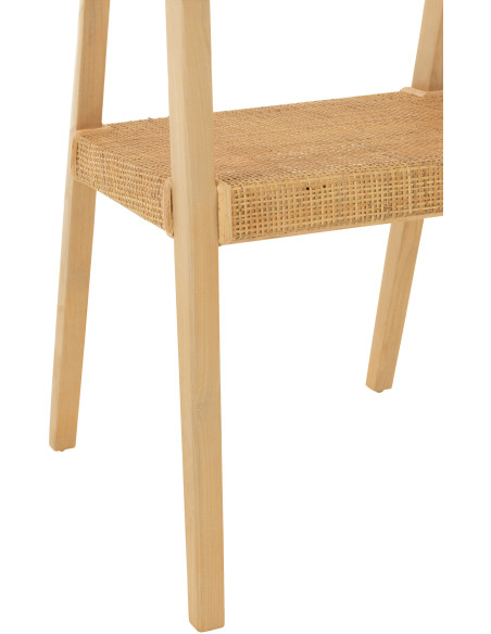 Fauteuil de table en Bois de teck Naturel Emma - 6