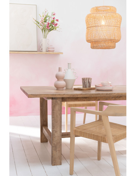 Fauteuil de table en Bois de teck Naturel Emma - 9