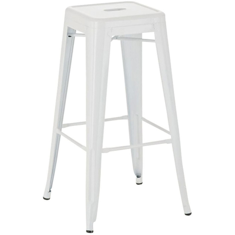 Tabouret de bar indus en Métal Blanc Narlix - 1