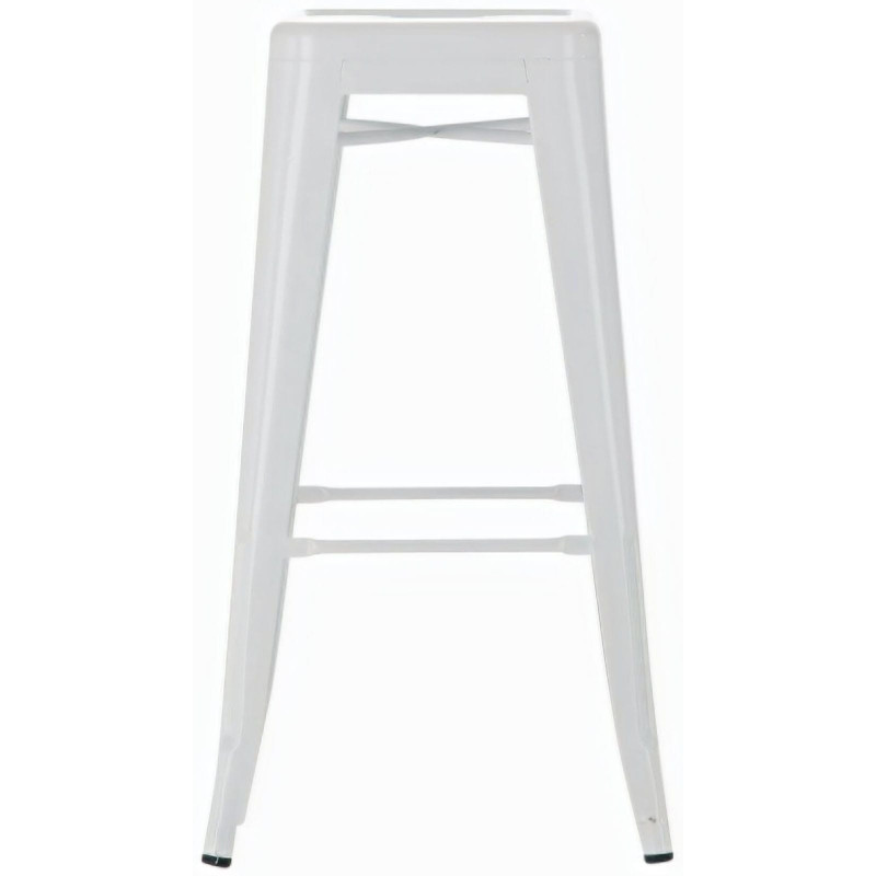 Tabouret de bar indus en Métal Blanc Narlix - 2