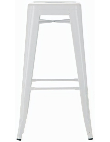 Tabouret de bar indus en Métal Blanc Narlix - 2