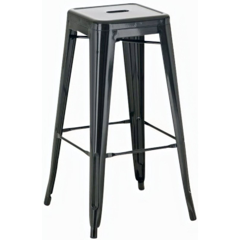 Tabouret de bar indus en Métal Noir Narlix - 1