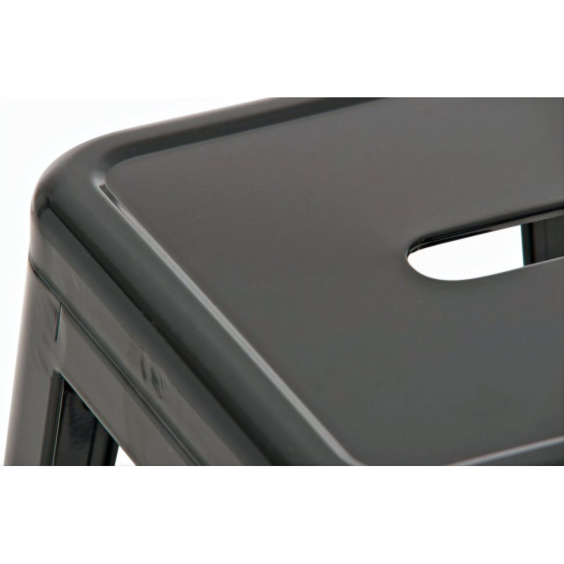 Tabouret de bar indus en Métal Noir Narlix - 3