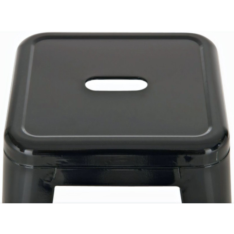 Tabouret de bar indus en Métal Noir Narlix - 4