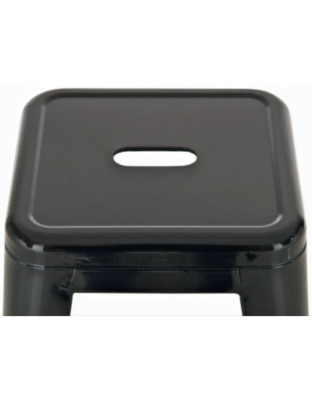Tabouret de bar indus en Métal Noir Narlix - 4