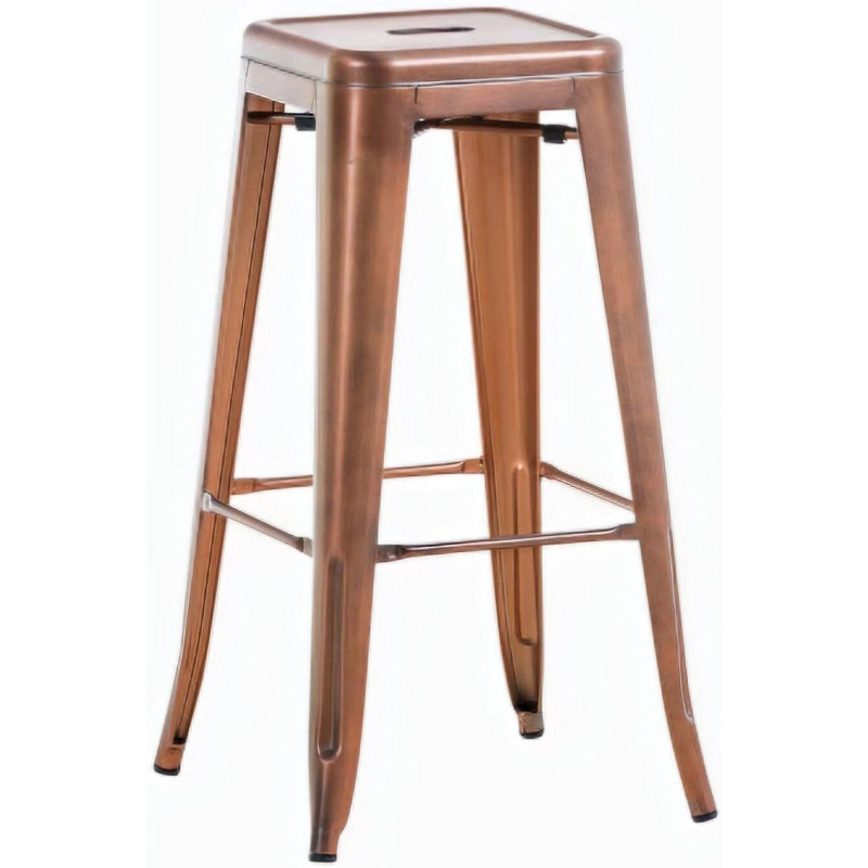 Tabouret de bar indus en Métal Cuivré Narlix - 1