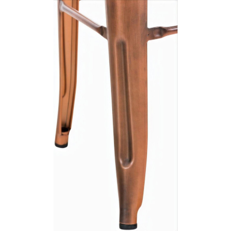 Tabouret de bar indus en Métal Cuivré Narlix - 6