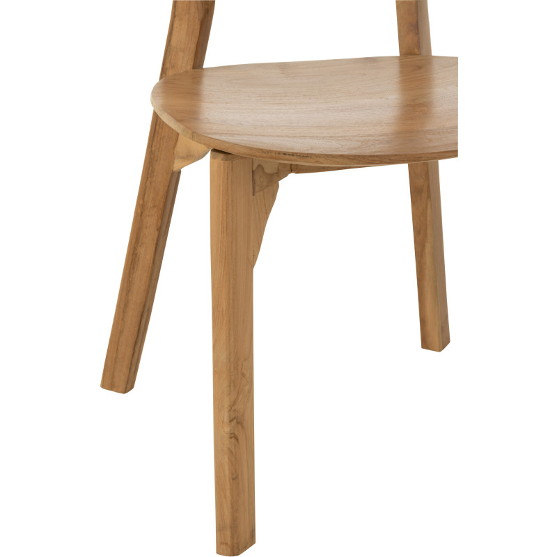 Chaise en Bois de teck Naturel Rotin Naturel Cacahouète - 5