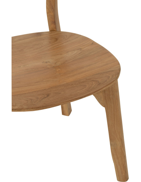 Chaise en Bois de teck Naturel Rotin Naturel Cacahouète - 6