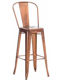 Tabouret de bar industriel en Métal Cuivré Felrae - 1