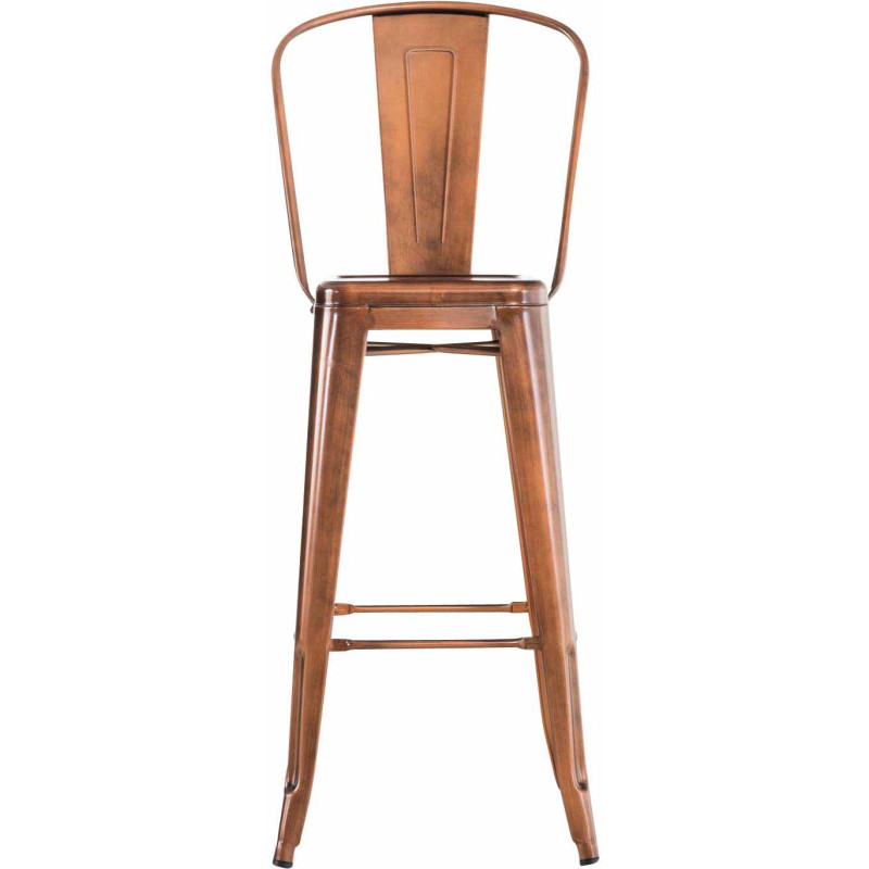Tabouret de bar industriel en Métal Cuivré Felrae - 3