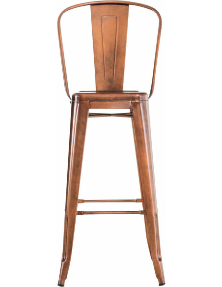 Tabouret de bar industriel en Métal Cuivré Felrae - 3