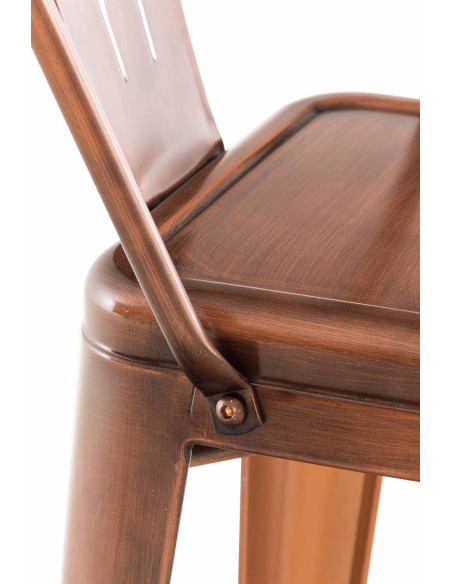 Tabouret de bar industriel en Métal Cuivré Felrae - 5