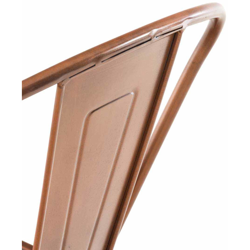 Tabouret de bar industriel en Métal Cuivré Felrae - 7