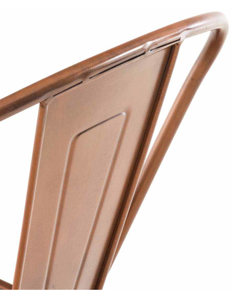 Tabouret de bar industriel en Métal Cuivré Felrae - 7