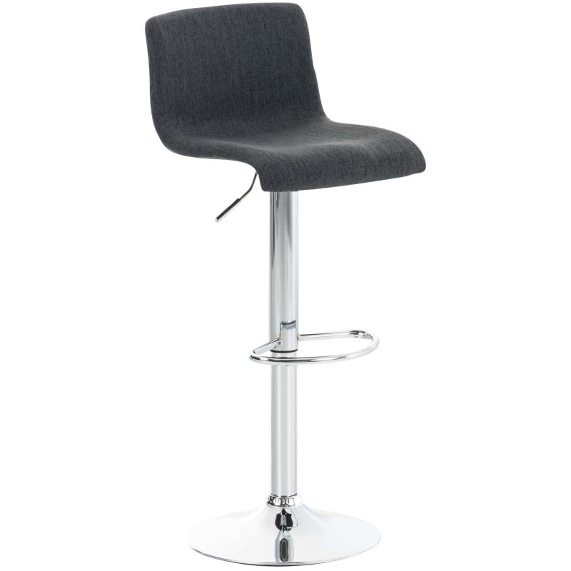 Tabouret de bar moderne en Tissu Gris...