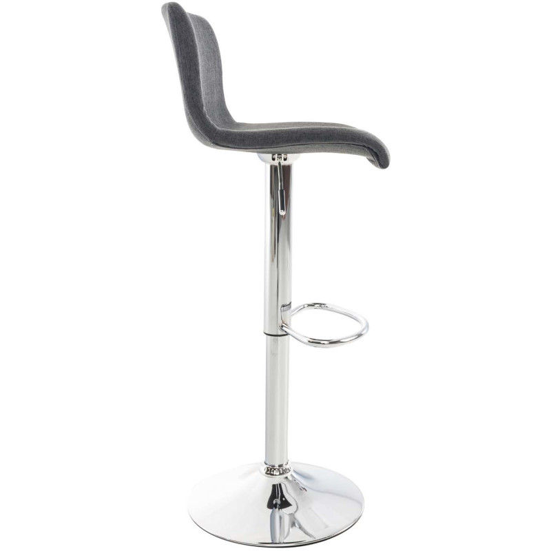Tabouret de bar moderne en Tissu Gris...