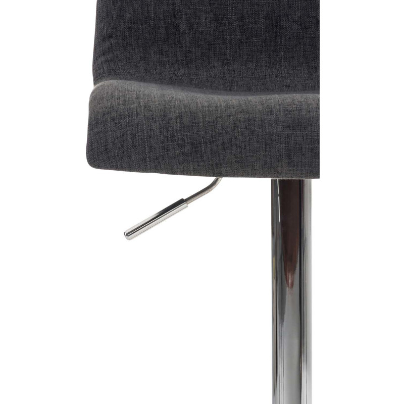Tabouret de bar moderne en Tissu Gris...