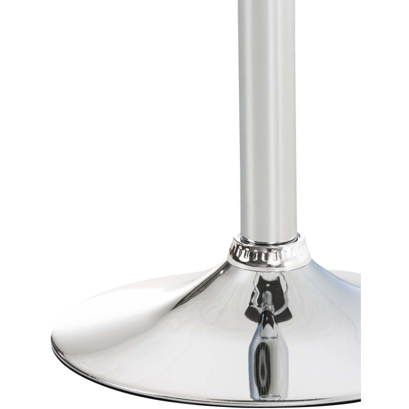 Tabouret de bar moderne en Tissu Gris clair Métal Argenté Stano - 8