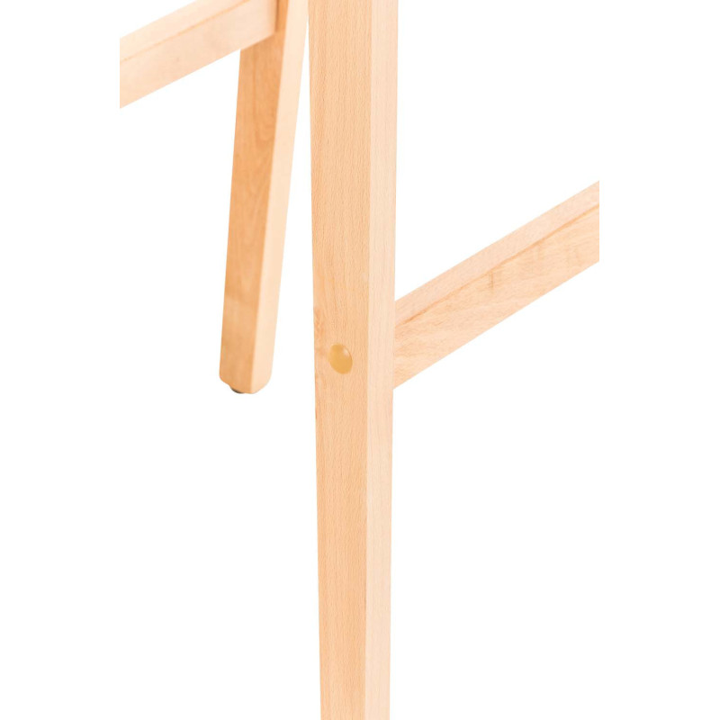 Tabouret de bar scandinave en Tissu Gris foncé Bois de hêtre Naturel Helyra - 8