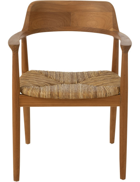 Chaise en Bois de teck Naturel Hiro - 2