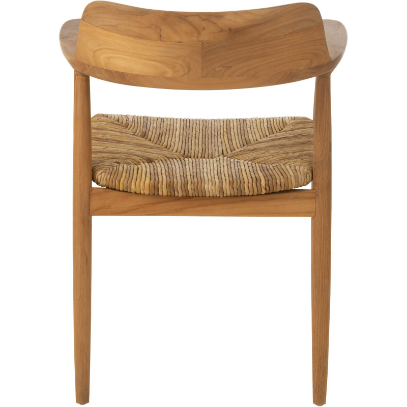 Chaise en Bois de teck Naturel Hiro - 4