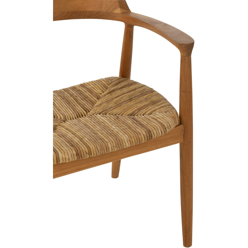 Chaise en Bois de teck Naturel Hiro - 6
