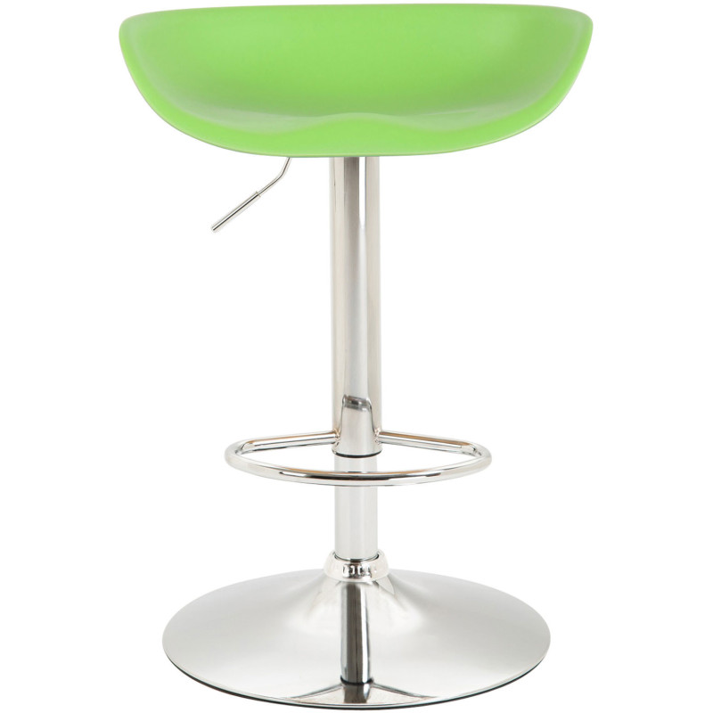 Tabouret de bar moderne en  Polypropylène Vert Métal Argenté Samel - 2