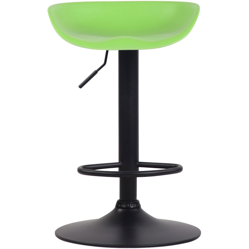 Tabouret de bar moderne en Polypropylène Vert Métal Noir Sarnel - 2