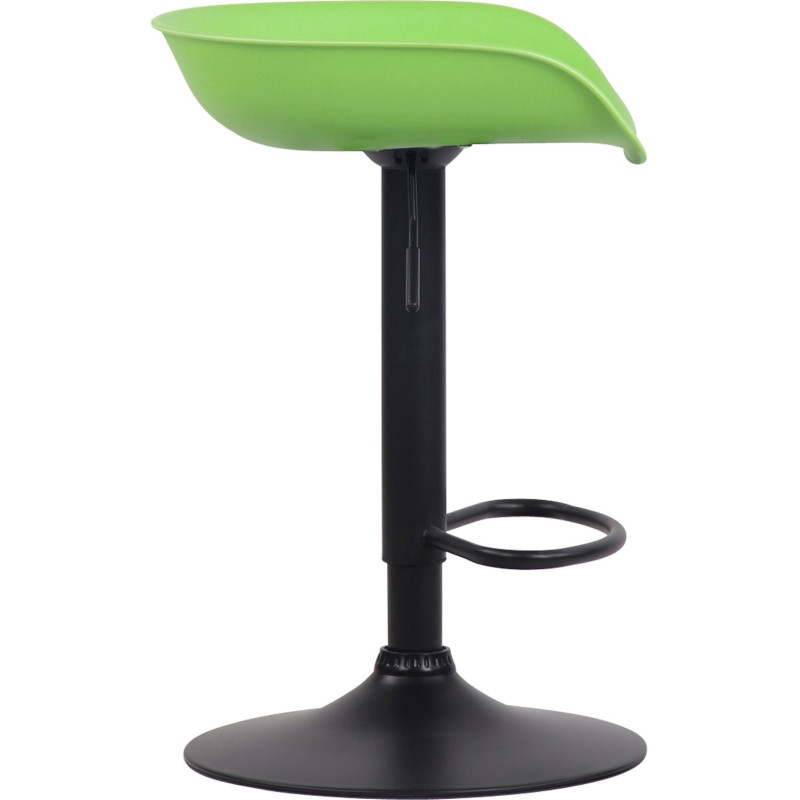Tabouret de bar moderne en Polypropylène Vert Métal Noir Sarnel - 3
