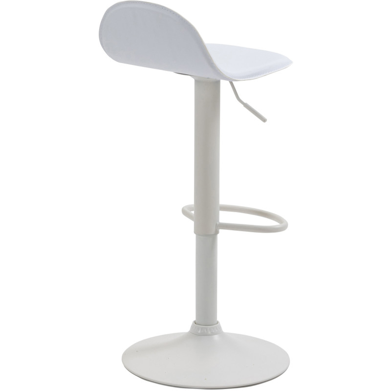 Tabouret de bar minimaliste en Polyuréthane Blanc Métal Blanc Orleia - 4