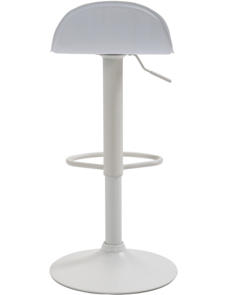 Tabouret de bar minimaliste en Polyuréthane Blanc Métal Blanc Orleia - 5