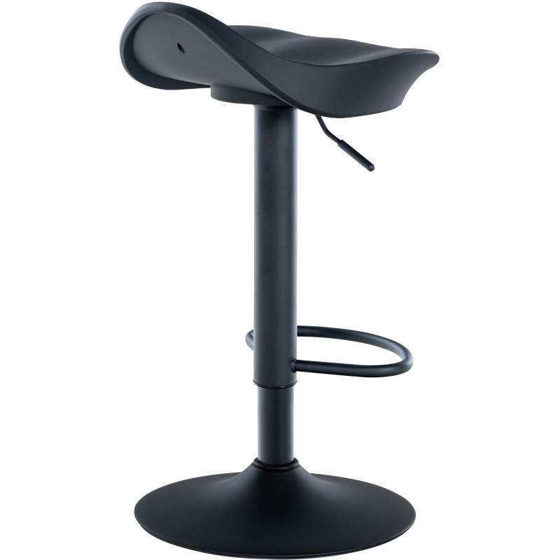 Tabouret de bar moderne en Métal Polyuréthane Noir Ravira - 2