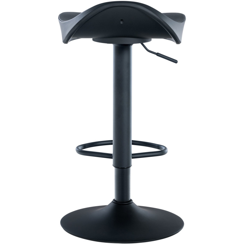 Tabouret de bar moderne en Métal Polyuréthane Noir Ravira - 3