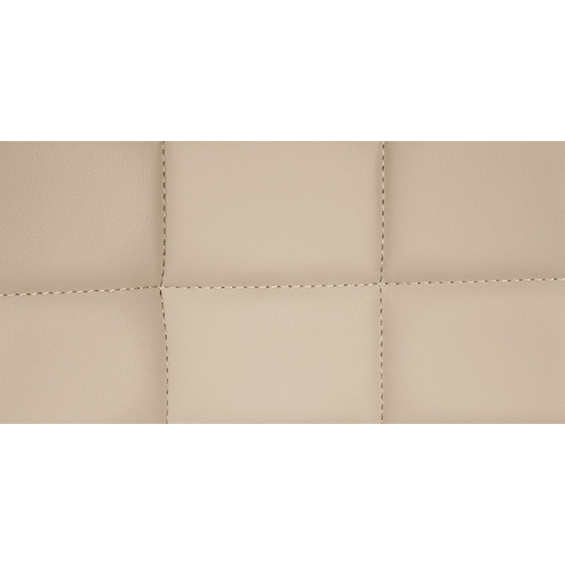 Tabouret de bar moderne réglable en Polyuréthane Blanc crème Métal Noir Cailon - 6